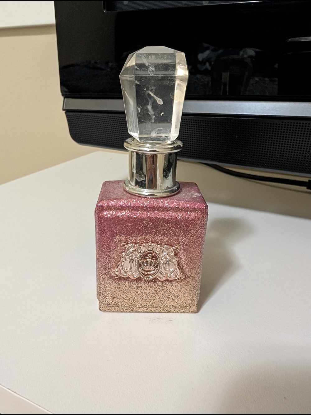 Juicy Couture Pink to Gold Ombre Glitter Perfume Bottle